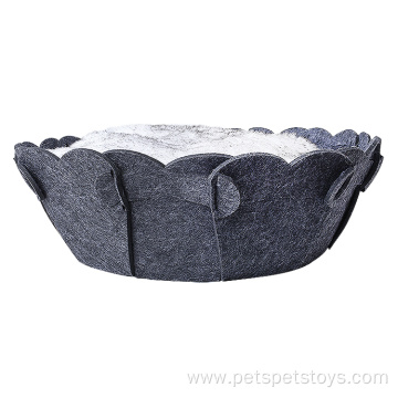 Cute breathable Felt dog pet beds accessories